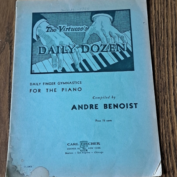 Blue Book Fav Piano Pieces, Daily Dozen, Music For Piano Vol. One, Gay Nineties - Picture 4 of 11